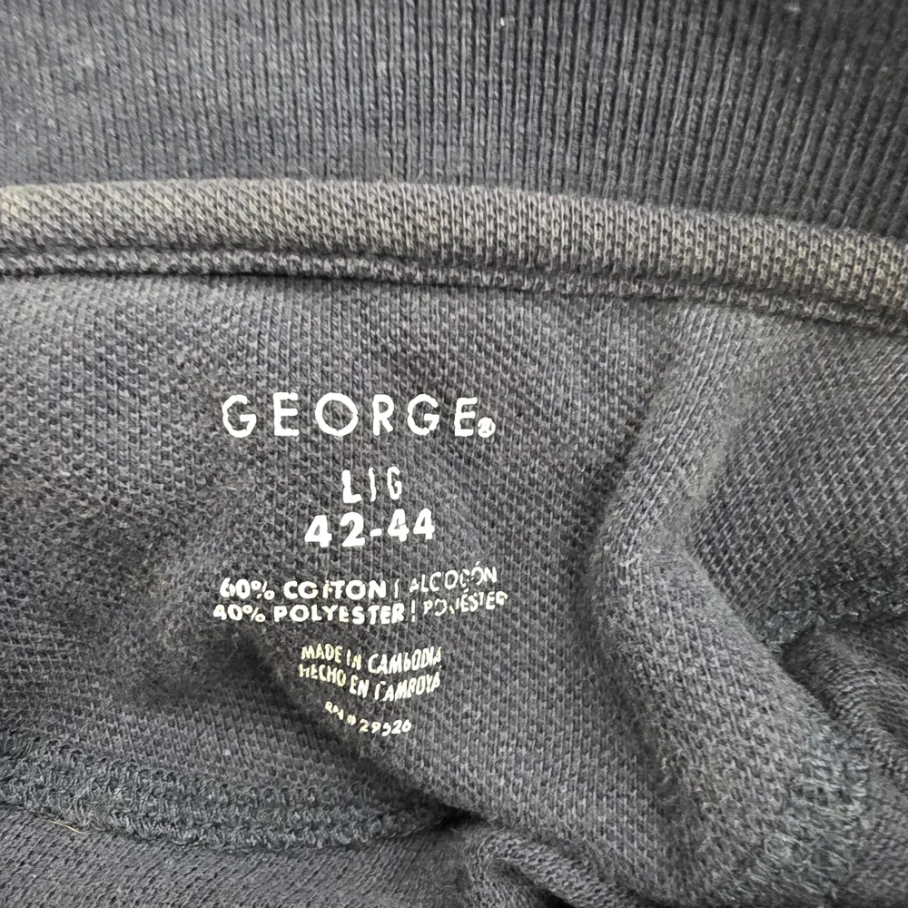 George Men's Navy Polo Shirt - Picture 4 of 4